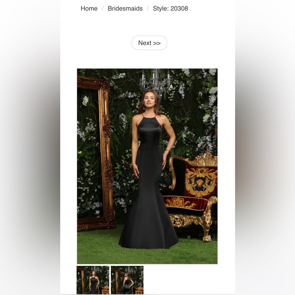 Designer Ashley & Justin midnight bridesmaid dress. No alterations. size 12